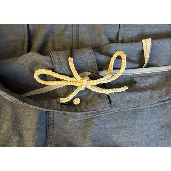 FAHERTY All Day Shorts Men's 38 Blue Polyester Cotton Hybrid Casual 9" Inseam - Picture 8 of 11